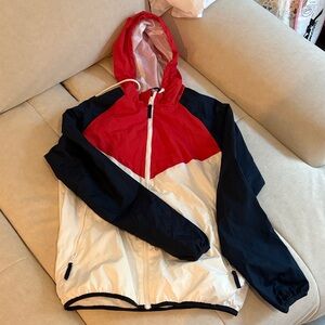 Primark Kids Red, Black, and White Raincoat